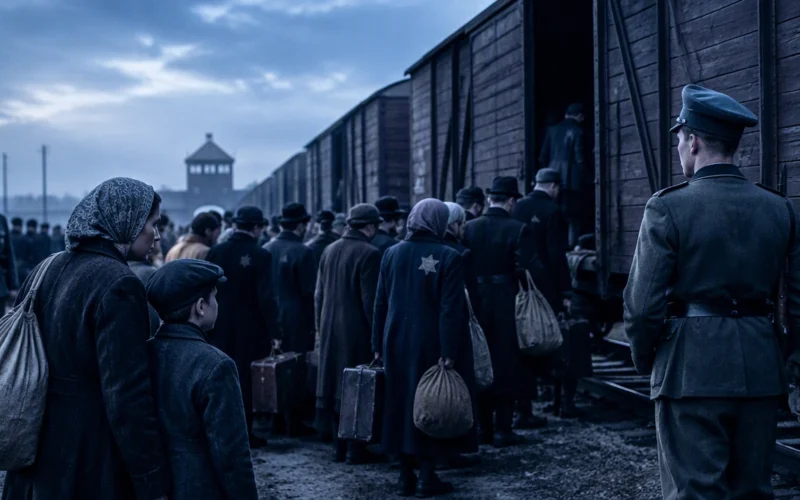 arrival at sobibor station